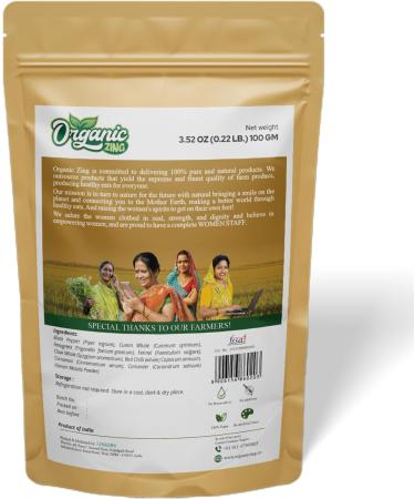 Organic Zing Organic Garam Masala - a Versatile Indian Blend of Spices and Herbs | USDA Certified | Seasoning Blend | Vegan | Preservative Free | Product of India - 100g - Buy Online on GoSupps.com