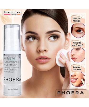 Phoera Cover Make Up Foundation Set - Matte Airbrush Foundation Makeup Primer Setting Powder & Spray for Flawless Finish | Shop Internationally - Buy Online on GoSupps.com