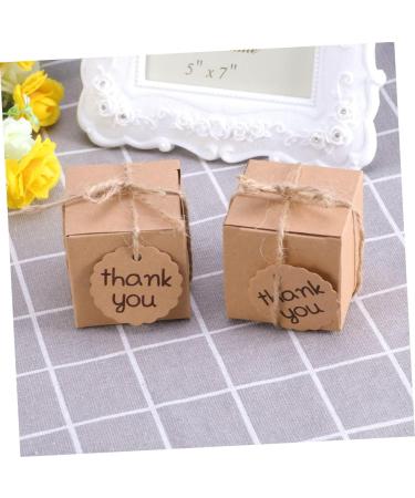HOMSFOU Sets Wedding Decoration Brown Bakery Boxes Thank You Candy Favor Boxes Black Decor Birthday Mini Boxes Gift Bags Empty with Inserts Christmas Goodie Earrings Vintage - Buy Online on GoSupps.com
