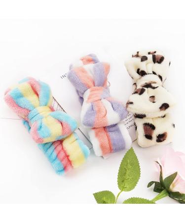 Ayesha 6PCS Coral Fleece Spa Headbands for Women and Girls - Soft Elastic Hair Bands for Face Washing, Makeup, and Skincare - 6 Colors Available - Buy Online on GoSupps.com