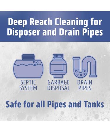 Garbage Disposal Cleaner & Deodorizer Tablets - 24 Pack | Septic Safe Foaming Lemon Scent | 1 Year Supply Kitchen Sink Odor Remover - Buy Online on GoSupps.com