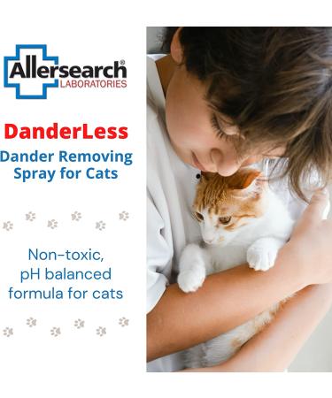 Allersearch DanderLess - Cat Dander Removing Spray | Effective Pet Allergen Control - Buy Online on GoSupps.com
