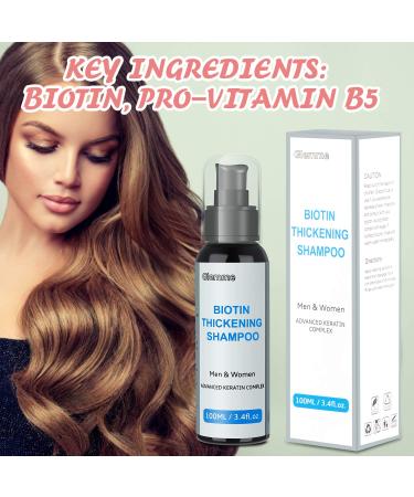 Biotin Hair Growth Serum & Shampoo Set for Men and Women - Hair Loss Treatment, Scalp Regrowth, Natural Thickening & Volumizing - Fuller, Thicker Hair - Buy Online on GoSupps.com