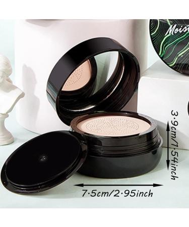 Moisture Cushion CC Cream Mushroom Head Air Cushion CC Cream CC Liquid Foundation Full Coverage Moisturizing Foundation CC Cream Foundation Oil-Controlling Moisturizer(2 Air Cushion 2 Brush) - Buy Online on GoSupps.com