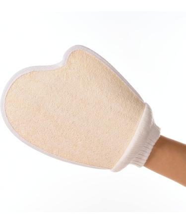 3 Pack Natural Loofah Exfoliating Sponge Set - Eco-Friendly & Biodegradable Shower Luffa Sponge with Hand Strap, Exfoliating Glove, and Back Scrubber - Buy Online on GoSupps.com