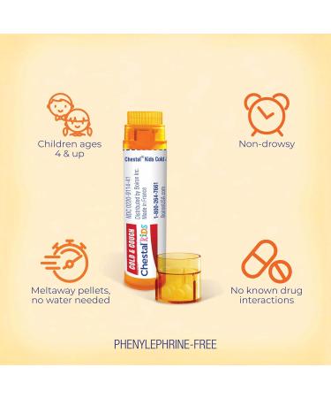 Chestal Kids Cold & Cough Pellets for Nasal & Chest Congestion Fitful Cough Sneezing Occasional Minor Sore Throat and Runny or Stuffy Nose - 2 Count (160 Pellets) - Buy Online on GoSupps.com
