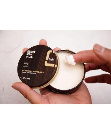 Every Man Jack Mens Hair Styling Clay - Medium Hold Matte Finish - 3.4oz - Buy Online on GoSupps.com