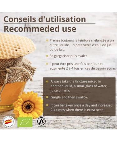 Mother Propolis tincture - 20 ml - ORGANIC. Promotes the well-being of the throat. 100% natural. 15% weight/volume. - Buy Online on GoSupps.com