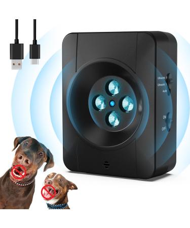 Anti bell devices dogs 4 transmitters rechargeable anti bell for dogs 33 feet automatically antibell ultrasound device dog bark control devices inside outside safe for small medium large dogs