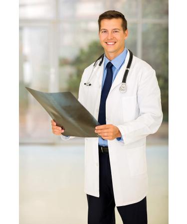Figura Elevar Deals Men's Professional Lab Coat - 40 Inch Kick Pleat Doctor Coat (X-Large) - Buy Online on GoSupps.com