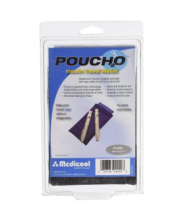 POUCHO DIABETIC DBL PEN WALLET BLK