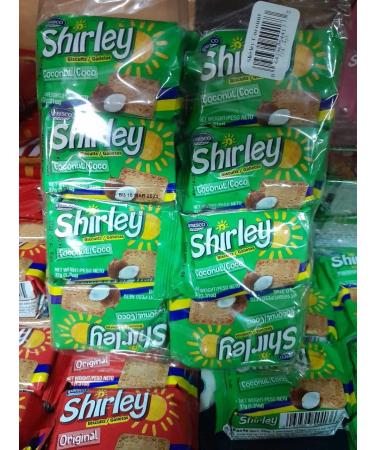 Wibisco Shirley Coconut/Coco Biscuits 8x37g (1.31oz) - Delicious Caribbean Treats - Buy Online on GoSupps.com