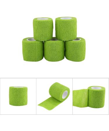 Waterproof Self Adhesive Bandage Tape Set - 5 Rolls Green Finger Joints Wrap for Sports Care & Elastic Support - Buy Online on GoSupps.com
