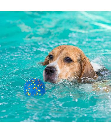 Indestructible Dog Ball Toys - Durable 2 Pack Rubber Balls for High Jumping & Tooth Training - Yellow & Blue - Buy Online on GoSupps.com