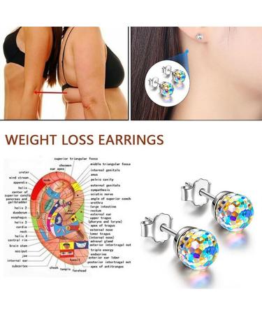 Magnetic Slimming Earrings Magnetic Ear Ornament Acupressure Weight Loss Earring Stimulating Acupoina Zunis Acupressure Earrings For Weight Loss Lymph Drainage Earrings Gifts 2pair - Buy Online on GoSupps.com