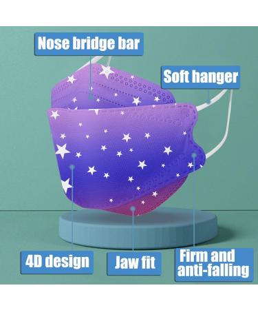 Buy WEXCV 50-Piece 3-Layer Face Masks for Kids | Breathable One-Way Mouth Protection for Girls - International Shipping Available - Buy Online on GoSupps.com
