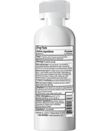 Myderm Medical 5% Lidocaine Anorectal Cream 2oz - Maximum Strength for Fissure and Hemorrhoid Care - Vitamin E - No Parabens - 5 Finger Cots - USA Made - Buy Online on GoSupps.com