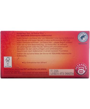 teapot Teekanne Italian S cherry 3pack 3 x 45 g 45 g 3er Pack - Buy Online on GoSupps.com