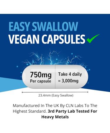 CLN Labs Creatine Monohydrate Capsules - 360 Count | Unflavoured Powder in Easy Swallow Capsules | Made in UK - Buy Online on GoSupps.com