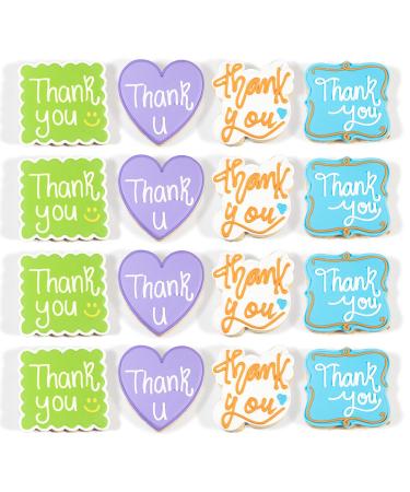 DecoCookies - Thank You Hand-Decorated Cookies - Vanilla Flavor - Individually wrapped - 16 cookies Thank You - Vanilla