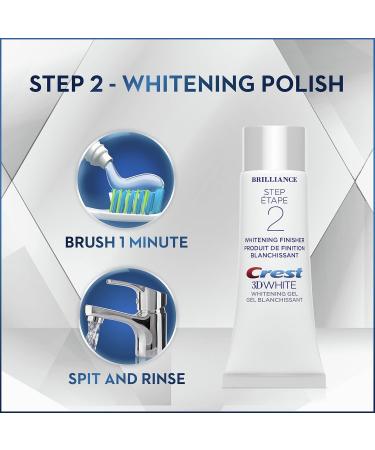 Crest 3D White Brilliance Toothpaste and Whitening Gel 2 Step System - 85 ml and 63 ml Tubes packaging may vary - Buy Online on GoSupps.com