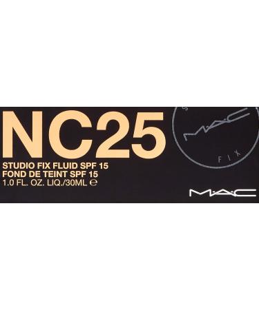 MAC Studio Fix Fluid SPF 15 30ml NC25 - Long-Lasting Foundation for Flawless Skin - Buy Online on GoSupps.com