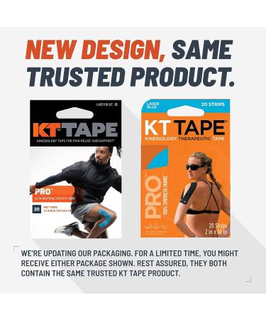 KT Tape PRO Synthetic Kinesiology Therapeutic Athletic Tape - 20 Pack, Epic Purple | 10 Precut Strips - Buy Online on GoSupps.com