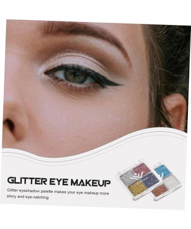 AUTSUPPL 2pcs Glitter Eye Makeup Sparkly Eyeshadow Eyeshadows Eyeshadow Single Makeup Eyeshadow Face Glitter - Buy Online on GoSupps.com