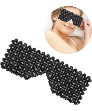 Ververt Touch Jadestone Eyebinde - Premium Eye Massage Tool for Sleep Reduces Edema & Relieves Eye Fatigue - Black - Buy Online on GoSupps.com