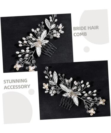 MERRYHAPY Handmade Crystal Tiara Rhinestone Hair Comb Bridesmaid Hair Accessories Bridal Headdress Wedding Hair Comb Prom Hair Accessories Bride Hairpiece Wedding Hair Accessories - Buy Online on GoSupps.com