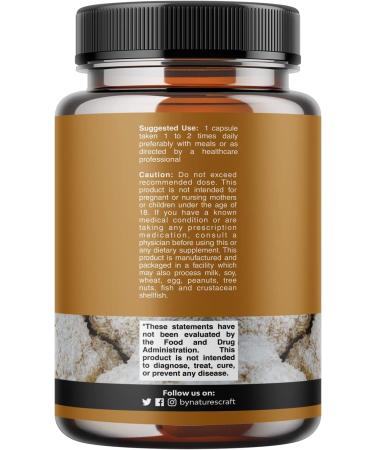 Lions Mane Mushroom Capsules - Immune System & Brain Booster - Focus & Mood Support - 60 Count - Buy Online on GoSupps.com