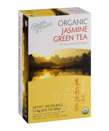 Prince of Peace Organic Jasmine Green Tea 100 tea bags (Pack of 8) - Buy Online on GoSupps.com