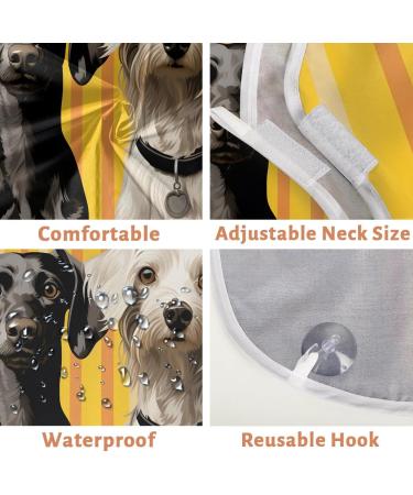 Striped Dog Beard Bib Apron - Beard Hair Catcher for Men | Perfect Gift for Dad on Father's Day & Christmas - Buy Online on GoSupps.com