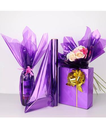 CMFYHM Iridescent Violet Cellophane Wrap Roll I 34 In Wide X 50 Ft Long I Colorful Cello Perfect For Baskets Gifts  Treats Birthday Holiday Wedding Floral  Party Arts Crafts Decoration (Violet) - Buy Online on GoSupps.com