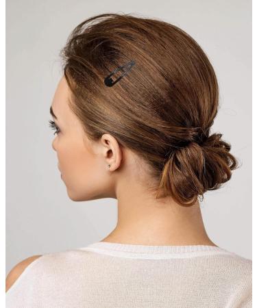 LLTGMV 20 Pack Black 2 Inch Barrettes - Stylish Metal Snap Hair Clips for Women - Perfect Mother's Day Gift Idea - Buy Online on GoSupps.com
