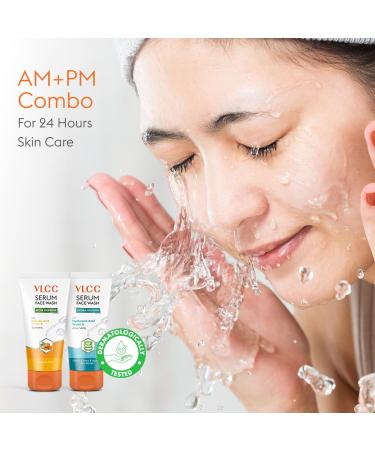 Buy VLCC Salicylic Acid & Turmeric Serum Facewash 150ml | Free Hyaluronic Acid & Aloe Vera Facewash 150ml - International Shipping Available - Buy Online on GoSupps.com