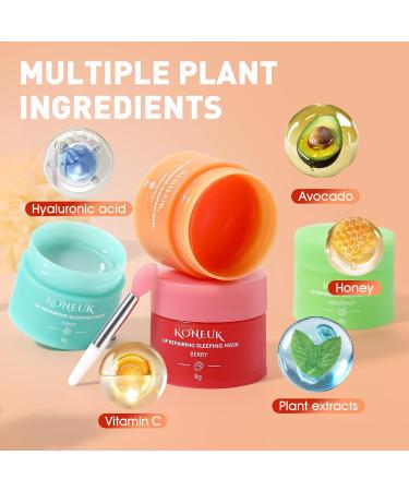 12 Pack Lip Sleeping Mask Set Overnight Lip Treatment Nourish and Hydrate Lip Mask With Vitamin C and Coconut Oil Lip Balm for Dry Lips Reduce Lip Lines and Improve Lip Color - Buy Online on GoSupps.com