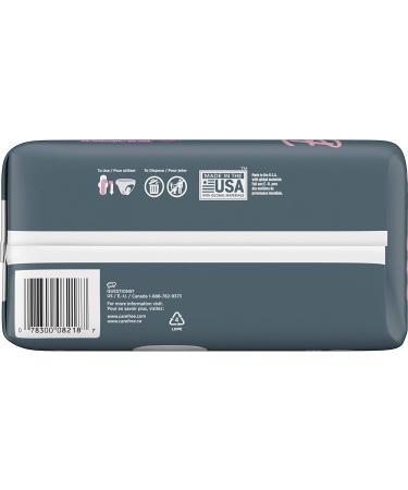 Carefree Breathe Ultra Thin Overnight Pads with Wings - White - Unscented - 24 Count - Buy Online on GoSupps.com