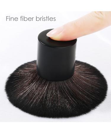 1 Mushroom Shaped Brush with 1 Storage Bag Black Foundation Makeup Brush Soft Fluffy Makeup Brush Face Makeup Brush Blush Brush Large Makeup Brush (Black) - Buy Online on GoSupps.com
