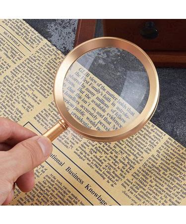 Magnifying Glass 5X Magnifier with Metal Handle High Clarity Loupe for Reading Books Inspection Magnifier Handheld Magnifying Glass Magnifier - Buy Online on GoSupps.com