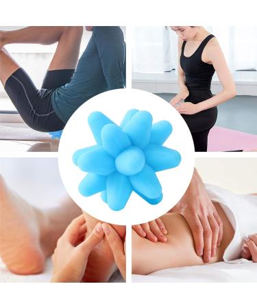 Ultechnovo 2-Pack Star Fitness Massage Balls - Hand Foot & Neck Massager - Yoga Ball for Kids - 8cm Blue - Buy Online on GoSupps.com