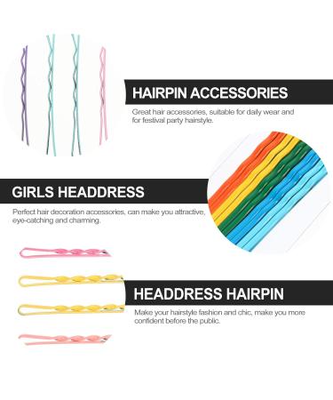 KALLORY 100pcs Colorful Metallic Bobby Hairpins - Macaroon Hair Clips for Women & Girls | Stylish Hair Accessories - Buy Online on GoSupps.com