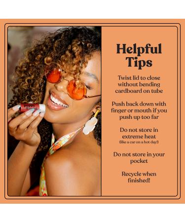 Poppy & Pout Island Coconut Lip Balm 0.3oz - 100% Natural, Hand-filled with Beeswax, Vitamin E, Organic Coconut Oil - Cruelty Free - Buy Online on GoSupps.com