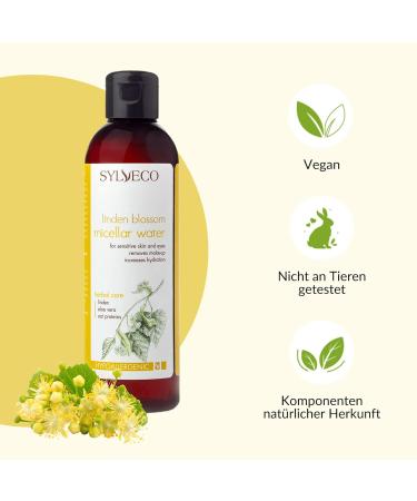 Sylveco Micelle Water with Linden Blossom 200ml - Gentle Makeup Remover for Sensitive Skin | Vegan Natural Cosmetics - Buy Online on GoSupps.com