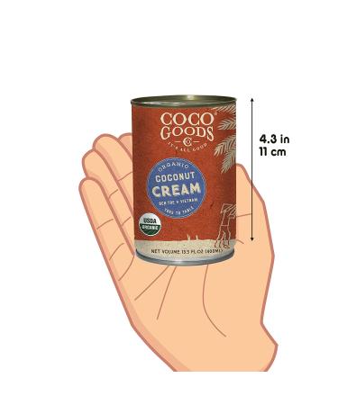 CocoGoods Co Organic Coconut Cream 13.5 fl. oz - Gluten-Free, Non-GMO, Vegan, Dairy-Free - 12 Pack - Buy Online on GoSupps.com