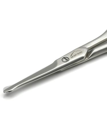 Mont Bleu Italian Made Carbon Steel Ear & Nose Hair Scissors Straight Blades 9 cm - Buy Online on GoSupps.com
