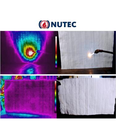 Nutec MaxWool Ceramic Fiber Blanket 1x12x24 - 2400F High Temp, Lightweight & Durable - 8# Density - Buy Online on GoSupps.com
