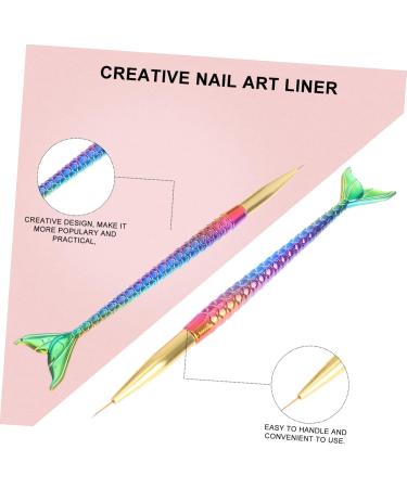 FRCOLOR 9 Piece Nail Sets Nail UV Gel Painting Brush Manicure Brush Nail Painting Pens Yn Nail Set Gel Nail Kits Brush for Stripping Nails Kit De U as De Gel Nail Drawing Pen Liner Pen Colourful - Buy Online on GoSupps.com