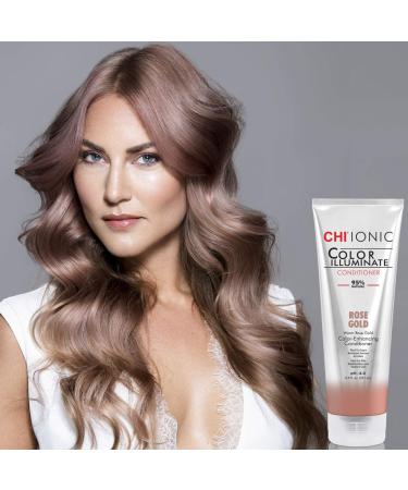 CHI Ionic Color Illuminate Conditioner - Rose Gold 8.5 oz | 95% Natural, Sulfate, Paraben & Gluten Free - Buy Online on GoSupps.com