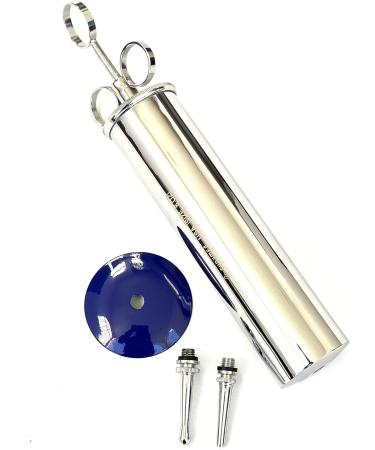 CynaMed Premium 8 oz Ear Wax Removal Syringe - Brass with Chrome Finish | Ideal for Household, EMT, Firefighter, Police, Medical Student, School & Hobby - Buy Online on GoSupps.com